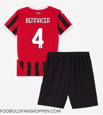AC Milan Ismael Bennacer #4 Hjemmebanetrøje Børn 2024-25 Kortærmet (+ Korte bukser)
